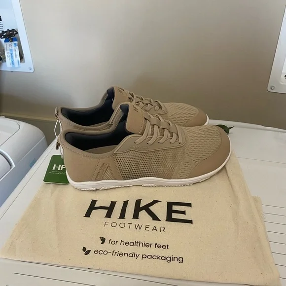 HIKE Footwear Unisex Athletic Sneakers in Beige - Picture 4 of 7